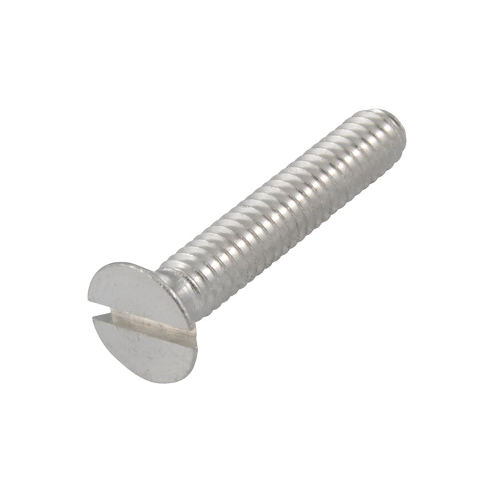 Machine Screw, Flat Head, Slotted Drive, #00-90  x 3/8" Length, Brass Plain