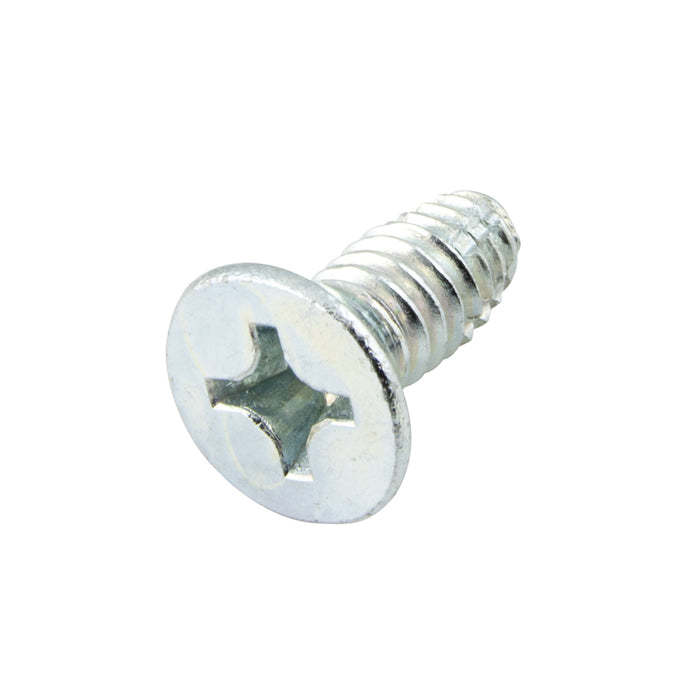 Thread-Cutting Screw, Phillips Flat Undercut Head, Type F #12-24 UNC x 1/2" LONG Low Carbon Steel Zinc Plated ANSI B18.6.4-1981