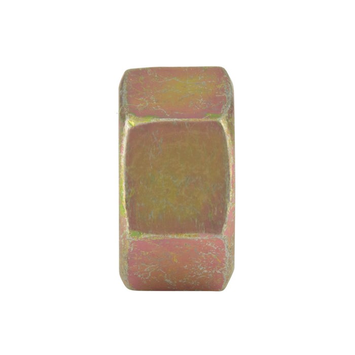 High Tensile Hex Nut Finished 3/8"-16 UNC (9/16" AF x 21/64" THK) GR 8 Steel Yellow Zinc Plated Dichromate Dipped ANSI B18.2.2-1982