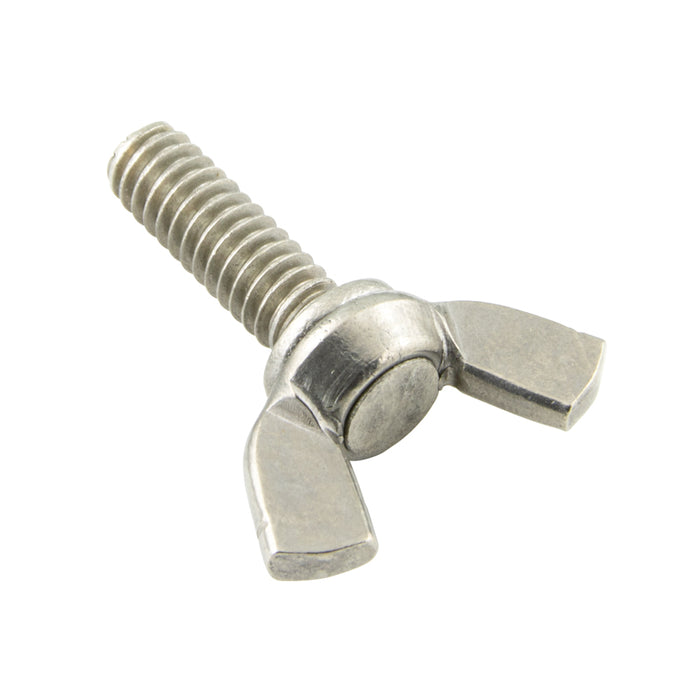 Wing Screw W/Shoulder & Riveted-On Head 5/16"-18 UNC x 3/8" 18-8 SS