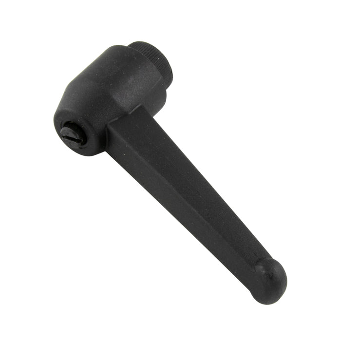 Indexed Clamping Lever, Female 4.73" Length, 3/8"-16 Thread 2.76" Overall Height Thermoplastic Black, Metal Insert by Spaenaur Inc.