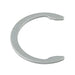 External Retaining Ring 1/4" Shaft DIA Spring Steel Trivalent Zinc Plated by Spaenaur Inc.