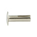 Rivet à tête ovale fendue 1/8 po de diamètre x 7/16 po de longueur (diamètre de tête 7/32 po) en acier à faible teneur en carbone nickelé par Spaenaur Inc.