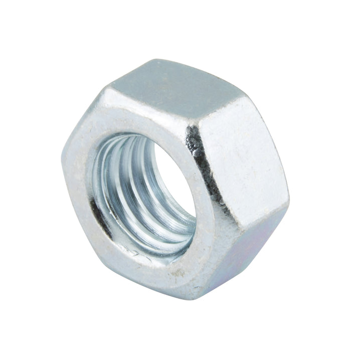 Hexagon Nut, DIN 934, Left Hand M8L x 1.25 Pitch, 13mm WAF, 6.5mmth CL 8 Steel Zinc Plated DIN 934/8-ZP/Left M8L by Spaenaur Inc.