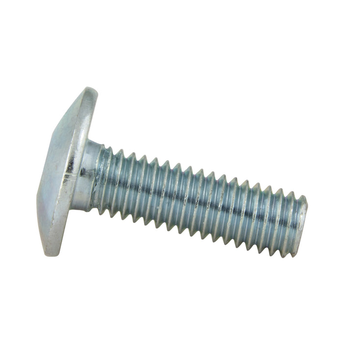 Rampa Mushroom Head Screws Type Kt with Hex Drive, 15 mm OD Mush HD M6 x 40mm LGTH Class 4.8 Steel Zinc Plated