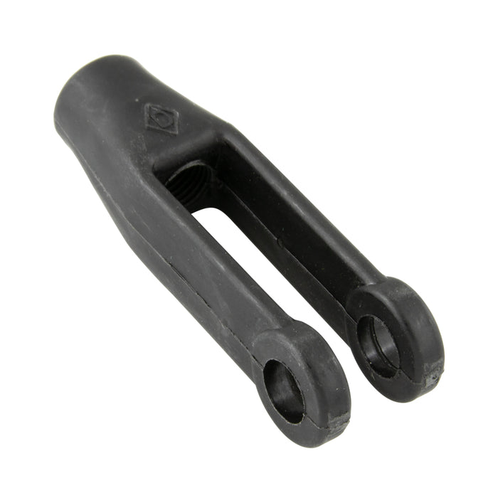 Right Hand Yoke,Spring Steel Insert 1/2"-20 Nf x 3" O/A LGTH Reinforced Fibreglass, Black