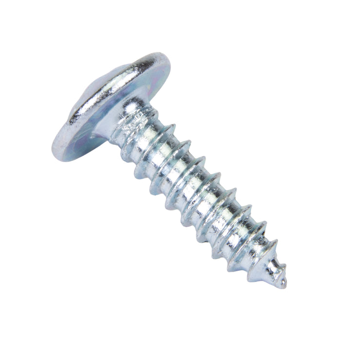Tapping Screw, Round Washer Head Phillips Drive, Type AB, #8 x 3/8" Length, Steel Zinc Plated by Spaenaur Inc.