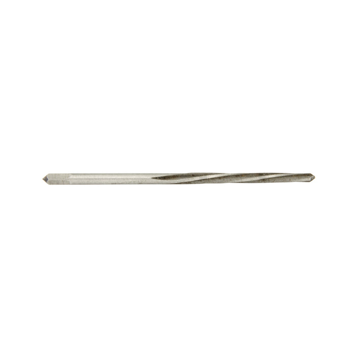 Alésoir à broche conique, tige droite, spirale à gauche/coupe à droite, 4/0 x 2 5/16 po, longueur totale, HSS, par Spaenaur Inc.
