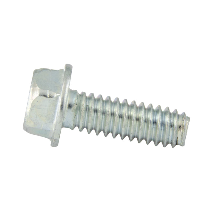 Thread Rolling Screws, Indented Hex Washer Head, Fully-Threaded, #8-32 x 3/8" Length, Case Hardened Low Carbon Steel Trivalent Zinc Plated by Spaenaur Inc.