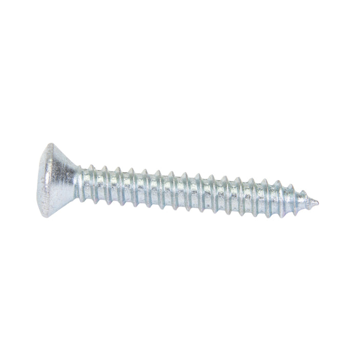 Tapping Screw, Oval Head Square Socket Drive, Type AB, #6 x 1-1/2" Length, Low Carbon Steel Trivalent Zinc Plated by Spaenaur Inc.