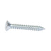 Tapping Screw, Oval Head Square Socket Drive, Type AB, #6 x 3/4" Length, Low Carbon Steel Zinc Plated Trivalent Chromate by Spaenaur Inc.