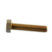 Hex Head Cap Screw DIN 933 M8 x 1.25 x 30mm LG, Full Thread Brass DIN 933/BR M8X30 by Spaenaur Inc.