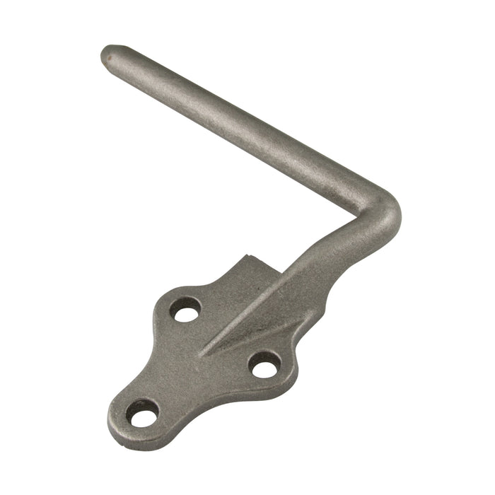 Stake Rack Hook, Left-Hand 6" Pin Length Malleable Iron Plain by Spaenaur Inc.