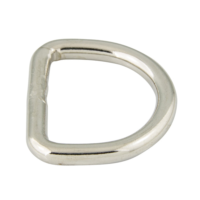 Dee Ring, Welded Joint, Heavy Style 2" I.W. x 1 5/8" I.H. x .262" Wire Steel Zinc Plated