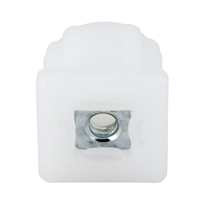 Plug Glide for 16/18 Gauge Square Tube 1-1/4" x 5/16" - 18 Polyethylene Natural Color by Spaenaur Inc.