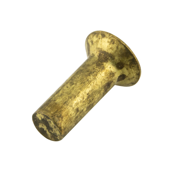 Rivet plein à tête fraisée 5/32 po x 17/32 po de long, en laiton massif, de Spaenaur Inc.