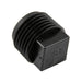 Bouchon fileté pour tuyau - Tête carrée 3/4 po - 14 NPT Polyéthylène haute densité Couleur noire par Spaenaur Inc.