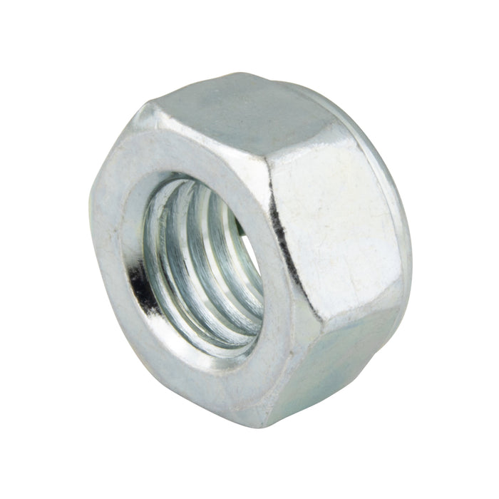 Écrou hexagonal « Fujilok », finition complète avec insert en acier inoxydable AISI-301, 3/8"-24 UNF, en acier à faible teneur en carbone, zingué par Spaenaur Inc.