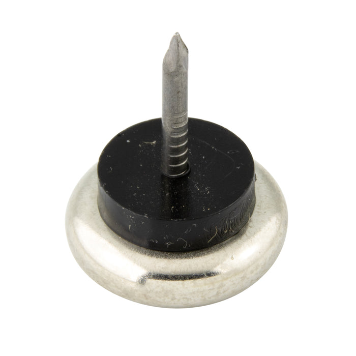 Rubber Insulated Glide Nail Type 5/8" DIA x 11/16" Shank Case Hardened Steel Nickel Plated by Spaenaur Inc.