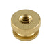Knurled Nut DIN 466 M3 x .50 (12mm A/F x 7.5mm HT) Brass Plain DIN 466/BR M3 by Spaenaur Inc.