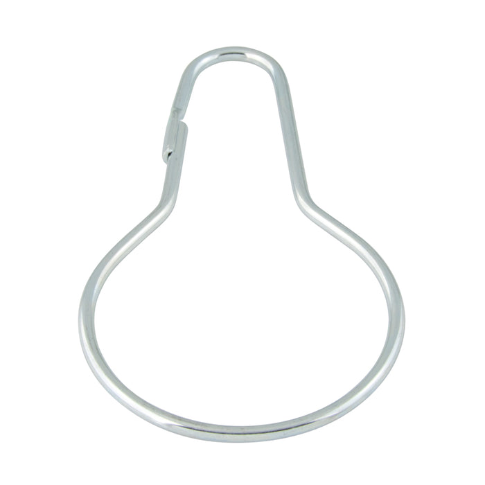 Shower Curtain Ring .080" Wire Diameter, 1-3/8" Inside Loop Diameter, 2-3/4" O/A LGTH, Steel Zinc Plated by Spaenaur Inc.