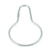 Shower Curtain Ring .080" Wire Diameter, 1-3/8" Inside Loop Diameter, 2-3/4" O/A LGTH, Steel Zinc Plated by Spaenaur Inc.