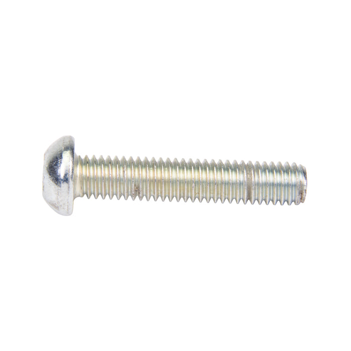 Machine Screw, Round Head, Phillips Socket Recess Drive, #10-32 UNF x 1" Length, Steel Zinc Plated Clear Trivalent by Spaenaur Inc.