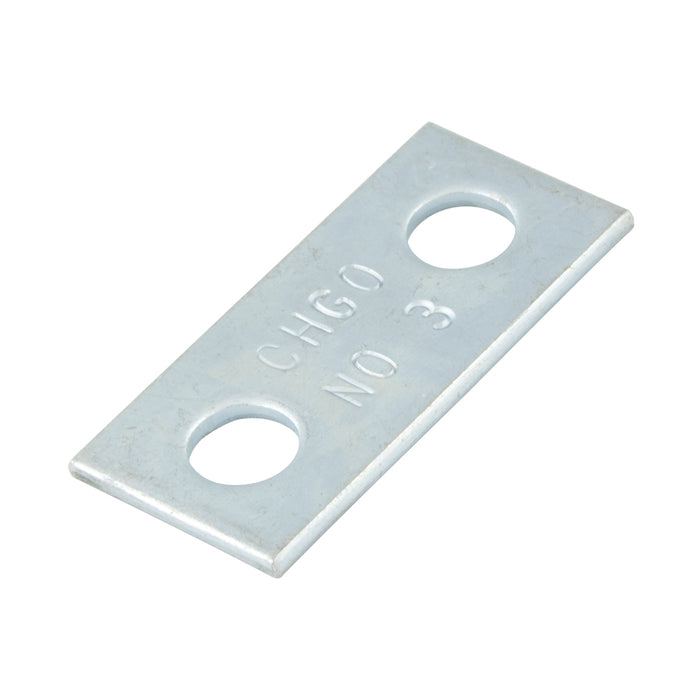 Plaque de fixation uniquement pour boulon en U, taille de tuyau 3/8 po, acier zingué (composant de Sn#030-003) par Spaenaur Inc.