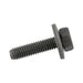 Sems Machine Screw Hex Head, With 17mm OD Flat Washer, 6mm X 1.00 Pitch X 25mm Lgth, Low Carbon Steel, Black Phosphate by Spaenaur Inc.
