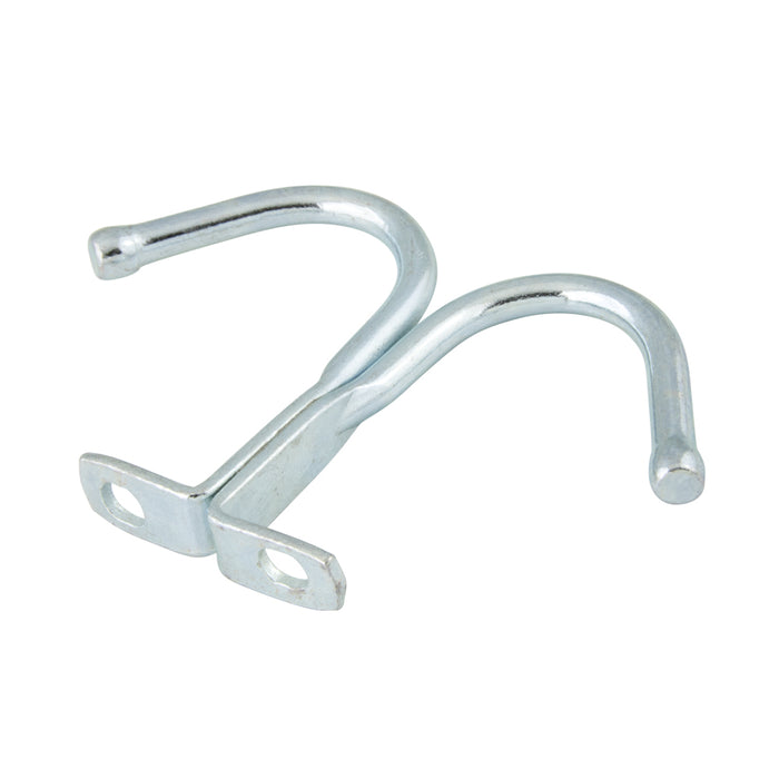 Double Hook 3/16" Hook Wir DIA x 7/8" C to C Steel Zinc Plated by Spaenaur Inc.