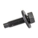 Machine Screw, Pan Head with External Tooth Shakeproof Lockwasher Head, Unslotted Drive, #4-40 UNC x 1/2" Length, Steel Electro Zinc Plated or Cadmium Plated by Spaenaur Inc.