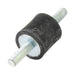 Support antivibratoire à double extrémité, 30 mm de diamètre x 30 mm de hauteur / M8 x 23 mm de longueur, caoutchouc naturel vulcanisé 50-60 Duro, par Spaenaur Inc.