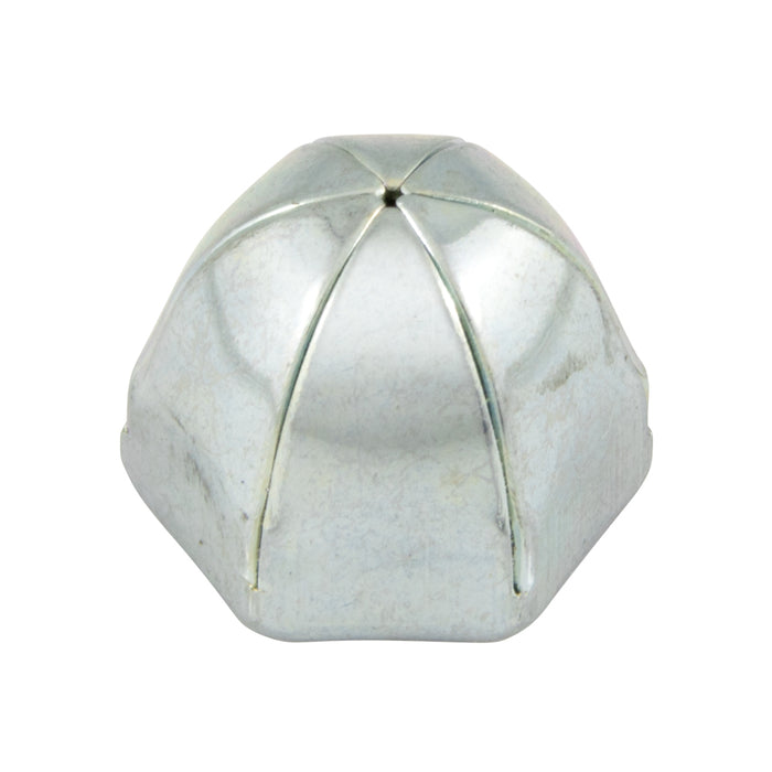 Cap Nut, M4 x 0.70 mm, 7.0 mm WAF, 8.0 mm THK, Steel Zinc Plated, DIN 1587