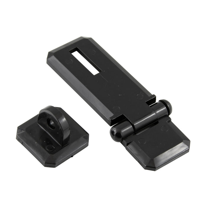 Hasp Reversible Locking 1"W x 2 1/4" LONG x 3/4" High Abs Black by Spaenaur Inc.