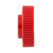 Shear-Loc Knob, Fine Ribbed #8 x 1/2" O.D. Dupont Delrin 500 Red by Spaenaur Inc.