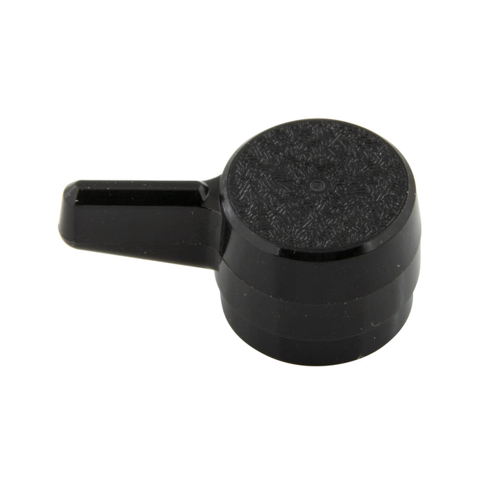 Shear-Loc Knob "L" Style 1/4" Delrin Black by Spaenaur Inc.