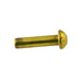 Rivet plein, tête ronde, diamètre 1/4 po x longueur 1/2 po, laiton brut, ANSI B18.1.1-1972, fabriqué par Spaenaur Inc.