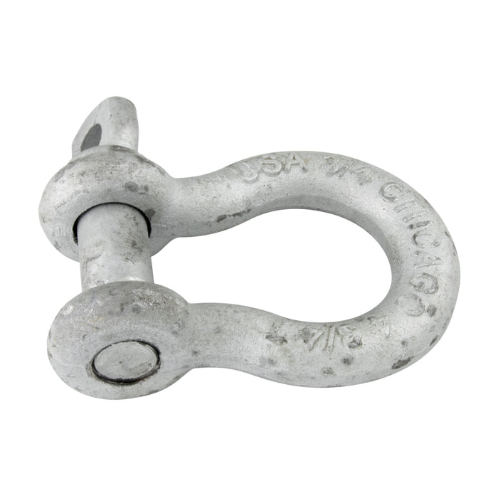 Screw Pin Anchor Shackle 1/2" DIA, C-1035 Steel Hot DIP Galvanized by Spaenaur Inc.