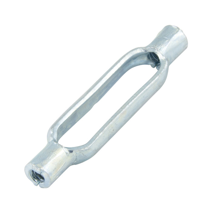 Turnbuckle, Hook & Eye 3/8"-16 Thread (.328" Material DIA) 10-5/8" Open LGTH,7-1/2" Closed LGTH, 3-1/8" Take-Up Steel Zinc Plated by Spaenaur Inc.