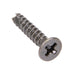 Thread-Cutting Screw Flat Phil HD #5 x 5/8" LONG, Type 25 Hardened Steel Black Zinc Finish by Spaenaur Inc.