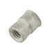 Insert fileté moleté série A-T à extrémité ouverte #8-32 UNC x 0,390 po LGTH 6061-T6 Aluminium zingué trivalent par AVK
