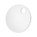 Standard Round Blank Tag (One 3/16" Hole) 1" DIA x .032 THK Anodized Aluminum Plain by Spaenaur Inc.