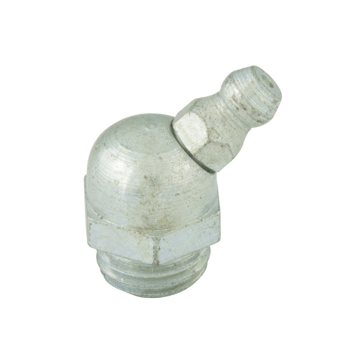Graisseur BM 6 X0,75 en acier brut à 45 degrés/H2 M6X0,75 zingué