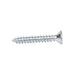Tapping Screw, Flat Head Square Socket Drive, Type AB, #8 x 3/4" Length, Steel Zinc Plated by Spaenaur Inc.