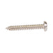 Tapping Screw, Pan Head One-Way Slotted Drive, Type AB, #12 x 1-1/2" Length, Steel Nickel Plated by Spaenaur Inc.