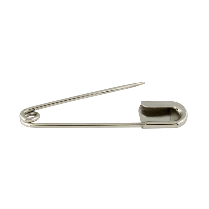 Safety Net Pin (.144" Wire DIA.) 5" O/A L,2 13/16" Throat L, 3/4" IW Brass Nickel Plated by Spaenaur Inc.