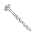 Wood Screw, Round Washer Head, Robertson®; Square Socket, #8 x 1" Length, Steel Zinc Plated, ASME/ANSI B18.6.1 by Spaenaur Inc.