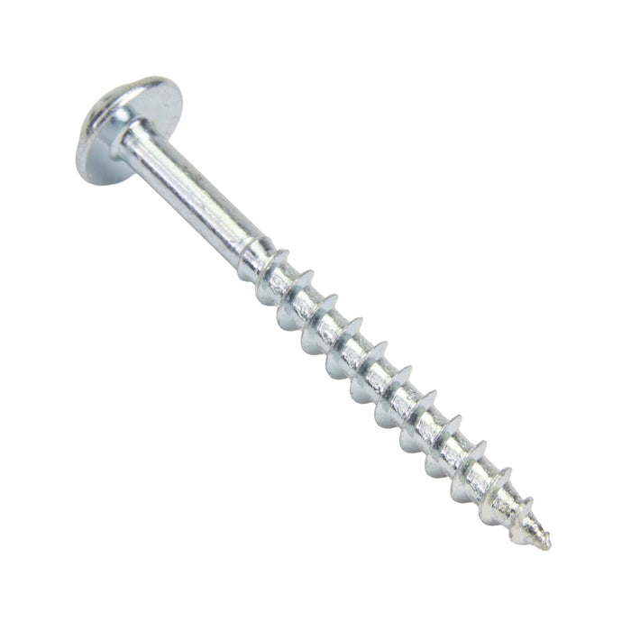Wood Screw, Round Washer Head, Robertson®; Square Socket, #8 x 1-3/4" Length, Steel Lubricized, ASME/ANSI B18.6.1 by Spaenaur Inc.