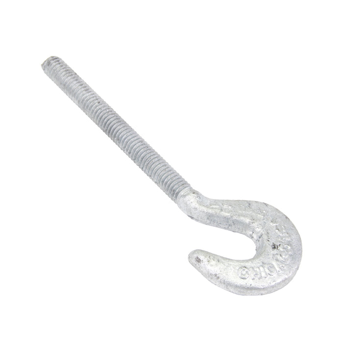 Turnbuckle Hook Fitting Right Hand Thread 5/16"-18 UNC x 4 1/2" Take Up 1030 Steel Hot Galvanized by Spaenaur Inc.