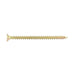 Particle Board Screw, Flat Head, R4 Torx 90° ctsk., 5.0 mm x 60 mm(#10 x 2-1/2"), Steel Yellow Zinc Plated by Spaenaur Inc.